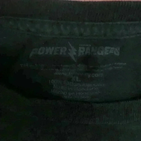 VTG #powerrangers black t-shirt labeled youth xl - Picture 2 of 4